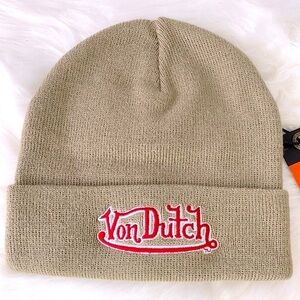 Von Dutch Taupe‎ Beanie